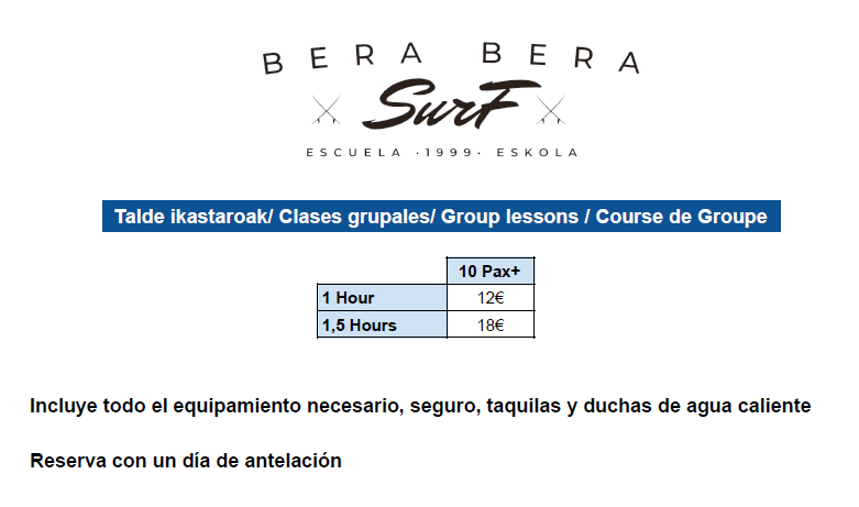 bera bera surf